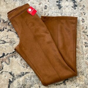 Spanx Faux Suede Flare Pants (Petite)